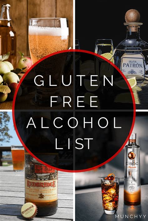 list of gluten free liquor.